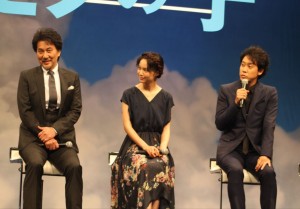 『バケモノの子』完成披露会見の様子