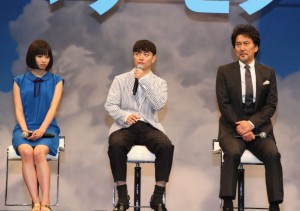 『バケモノの子』完成披露会見の様子