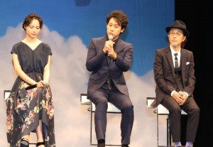 『バケモノの子』完成披露会見の様子