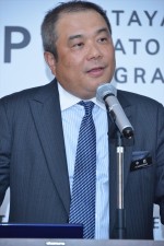 「TSUTAYA CREATOR’S PROGRAM」記者発表会に出席した「カルチュア・エンタテインメント株式会社」代表取締役 兼 「株式会社TSUTAYA」代表取締役副社長　中西一雄氏