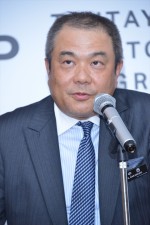 「TSUTAYA CREATOR’S PROGRAM」記者発表会に出席した「カルチュア・エンタテインメント株式会社」代表取締役 兼 「株式会社TSUTAYA」代表取締役副社長　中西一雄氏
