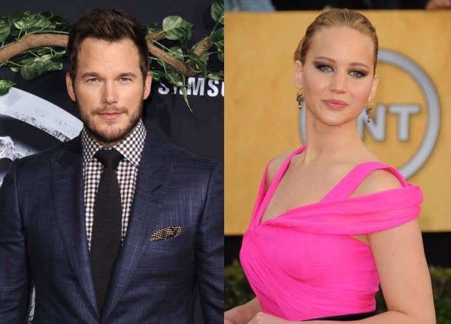 クリス・プラット&ジェニファー・ローレンス、売れっ子俳優がSFロマンス映画で共演か