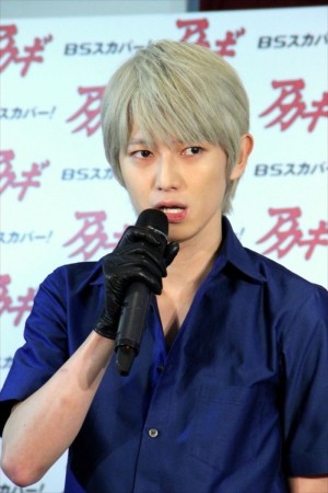 本郷奏多、連続ドラマ『アカギ』製作発表会にて