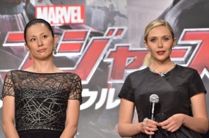 『アベンジャーズ エイジ・オブ・ウルトロン』来日ジャパンプレミアに登場した米倉涼子、エリザベス・オルセン