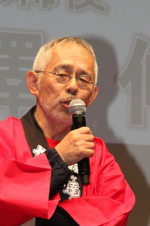 「太鼓の達人 ドドンと15周年！」記者発表会に出席した鈴木敏夫