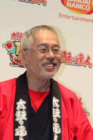 「太鼓の達人 ドドンと15周年！」記者発表会に出席した鈴木敏夫