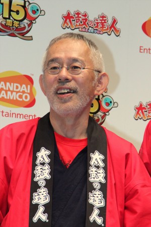 「太鼓の達人 ドドンと15周年！」記者発表会に出席した鈴木敏夫