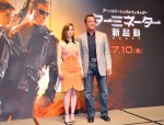 エミリア・クラーク＆アーノルド・シュワルツェネッガー、『ターミネーター』来日記者会見にて