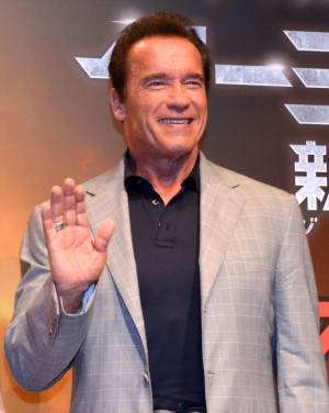 アーノルド・シュワルツェネッガー、『ターミネーター』来日記者会見にて