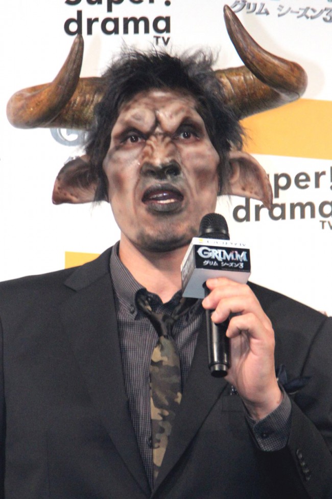 篠原信一、『GRIMM／グリム シーズン3』プレミア試写会にて