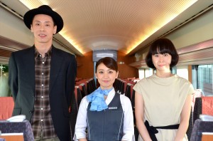 映画『ロマンス』ロマンスカーイベントの様子