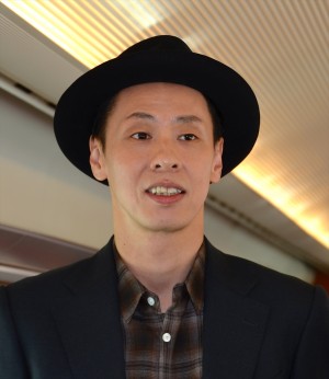 映画『ロマンス』ロマンスカーイベントに出席した大倉孝二