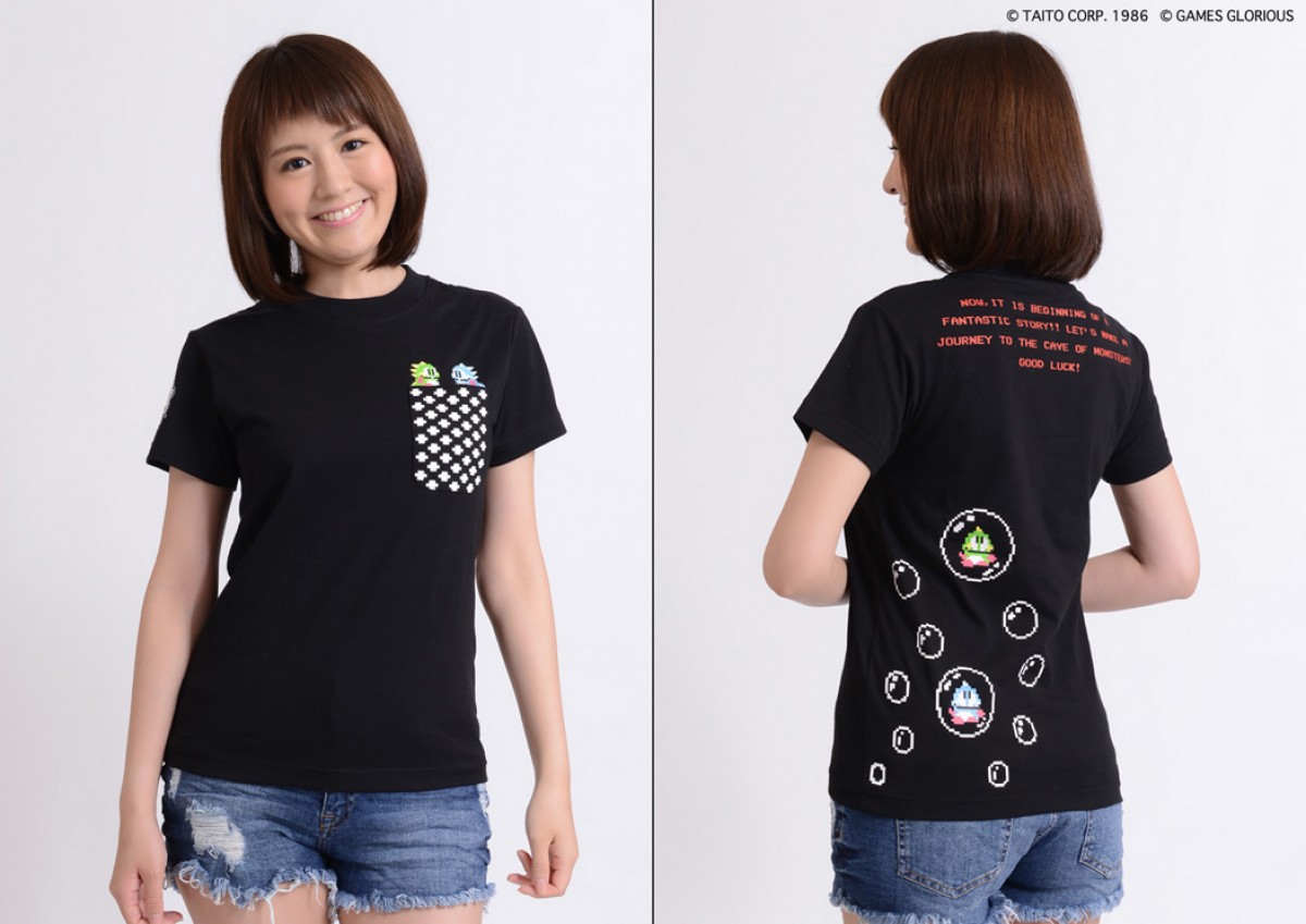 『奇々怪界』『バブルボブル』…タイトー名作ゲームがTシャツ＆ワーキングシャツに