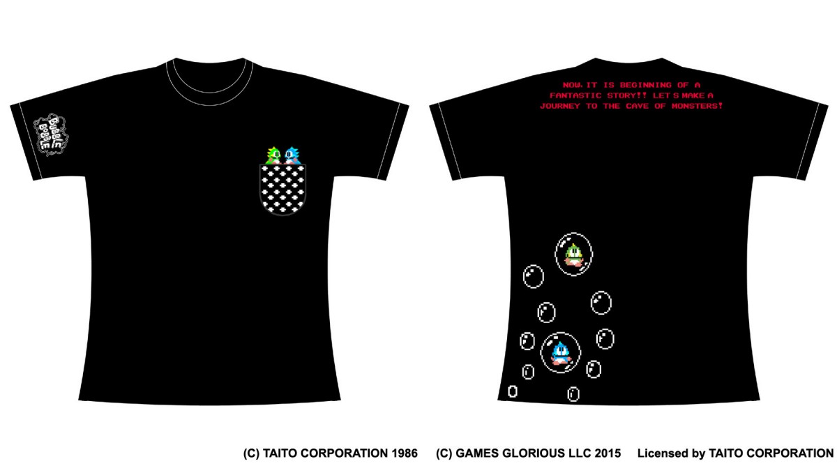 『奇々怪界』『バブルボブル』…タイトー名作ゲームがTシャツ＆ワーキングシャツに