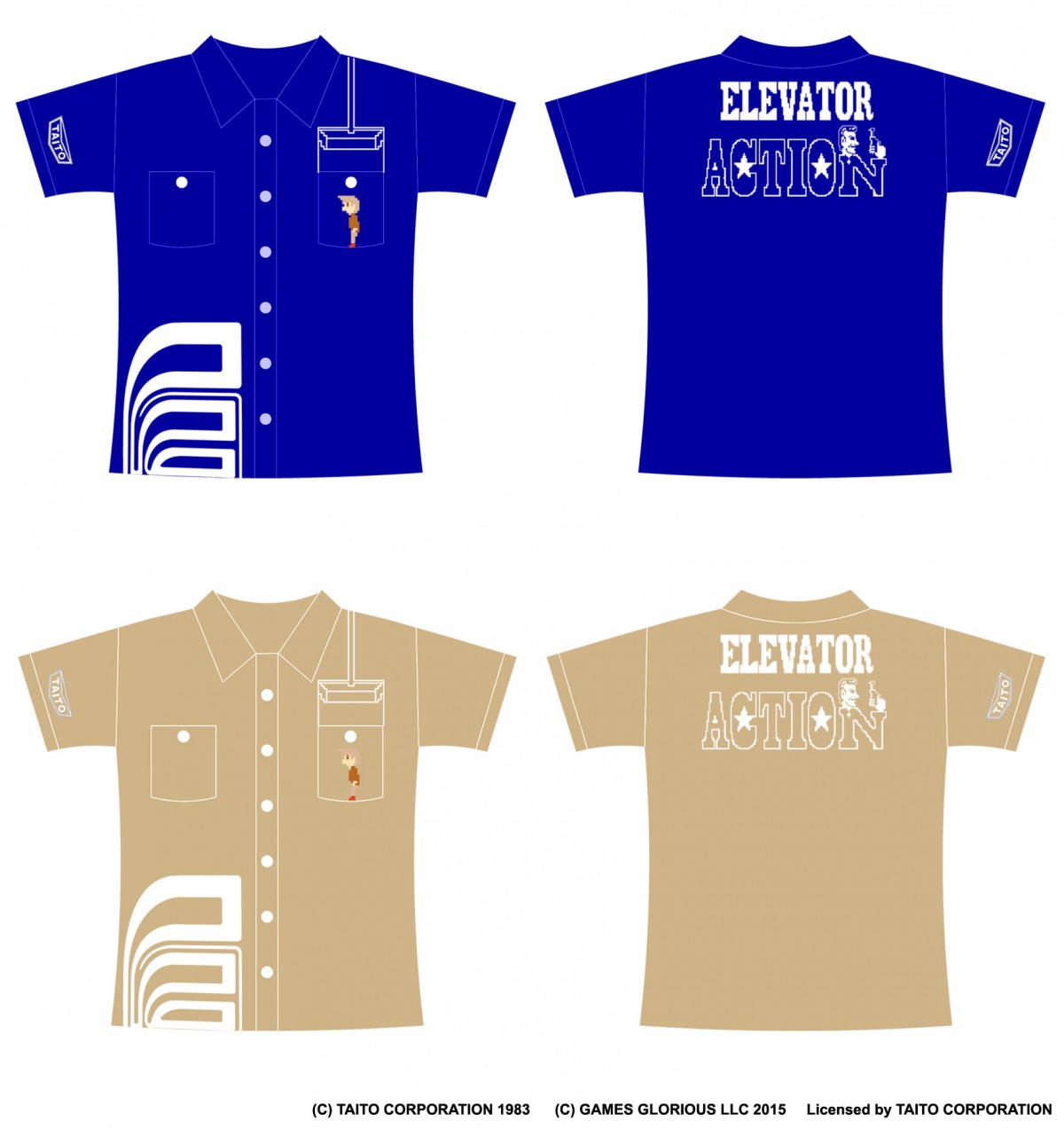 『奇々怪界』『バブルボブル』…タイトー名作ゲームがTシャツ＆ワーキングシャツに