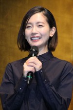 中村ゆり、『煙霞‐Gold Rush‐』第一話完成披露試写会にて