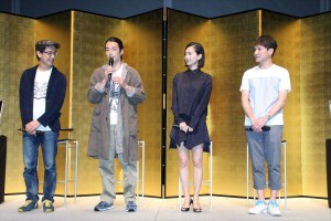 『煙霞‐Gold Rush‐』第一話完成披露試写会の様子