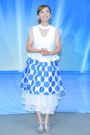 華原朋美、「ディズニー・オン・アイス 2015 日本公演 アメイジング アニバーサリー」囲み取材に登場