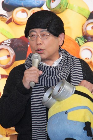 『ミニオンズ』吹替え版完成報告会見に登場した笑福亭鶴瓶
