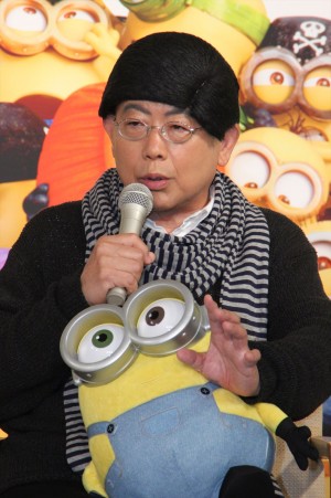 『ミニオンズ』吹替え版完成報告会見に登場した笑福亭鶴瓶