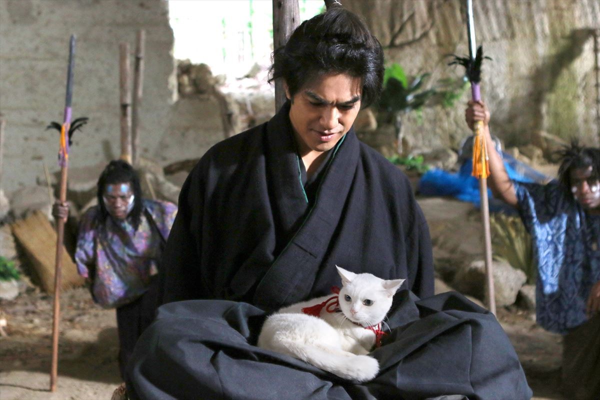 映画『猫侍』萌える新ビジュアル解禁！ 白猫・玉之丞＆黒猫とのラブラブ写真も公開