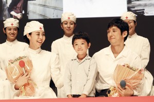 松嶋菜々子、高村佳偉人、西島秀俊、『レッドクロス～女たちの赤紙～』会見にて