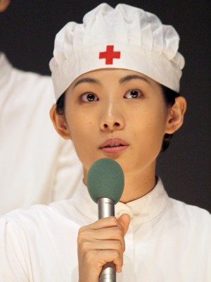 柴本幸、『レッドクロス～女たちの赤紙～』会見にて	