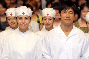 松嶋菜々子、西島秀俊、『レッドクロス～女たちの赤紙～』会見にて