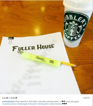 アンドレア・バーバー、『フルハウス』スピンオフ台本読みの様子