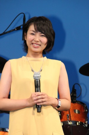 『BORUTO ‐NARUTO THE MOVIE‐』完成披露試写会舞台挨拶に登壇した三瓶由布子