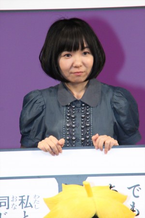 『BORUTO ‐NARUTO THE MOVIE‐』完成披露試写会舞台挨拶に登壇した菊池こころ