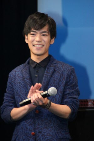 『BORUTO ‐NARUTO THE MOVIE‐』完成披露試写会舞台挨拶に登壇した小野賢章