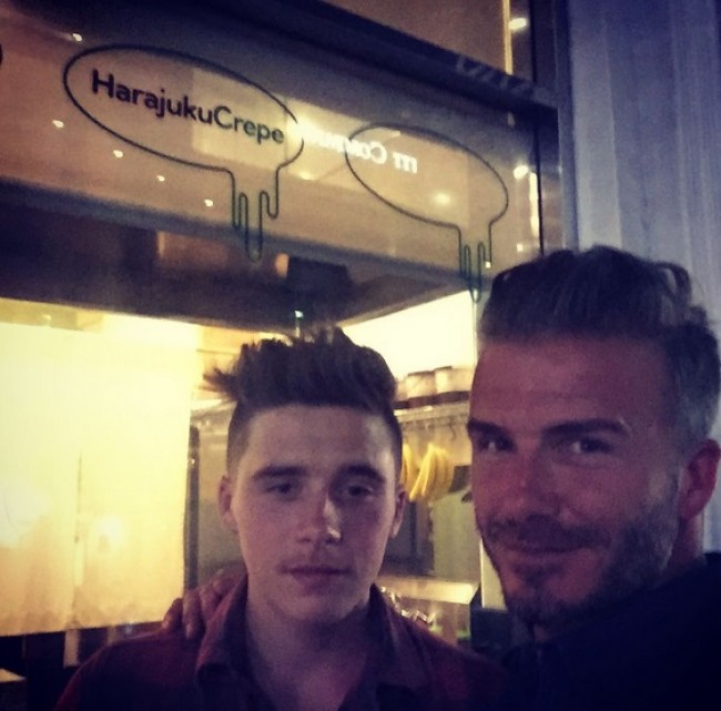 デヴィッド・ベッカム、ブルックリン・ベッカム、David Beckham、 Brooklyn Beckham