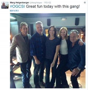 『CSI：科学捜査班』シリーズフィナーレの撮影現場に、懐かしの「CSI：科学捜査班」メンバー