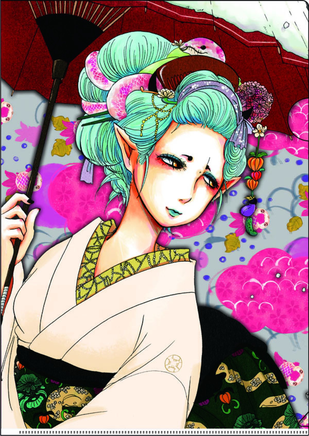 『鬼灯の冷徹』最新一番くじは“休日の過ごし方”　神獣白澤、初のちびきゅんキャラに