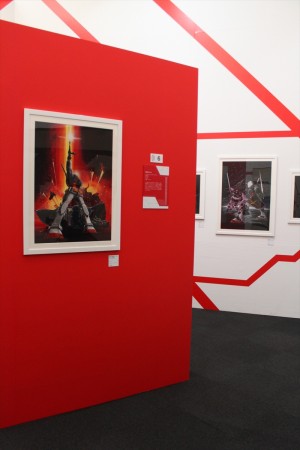 「メカニックデザイナー　大河原邦男展」の様子