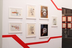 「メカニックデザイナー　大河原邦男展」の様子