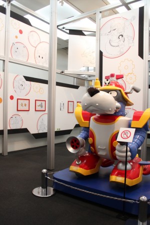 「メカニックデザイナー　大河原邦男展」の様子