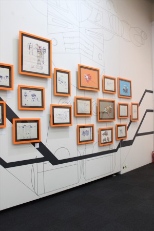 「メカニックデザイナー　大河原邦男展」の様子