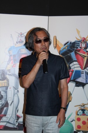 「メカニックデザイナー　大河原邦男展」に出席した大河原邦男