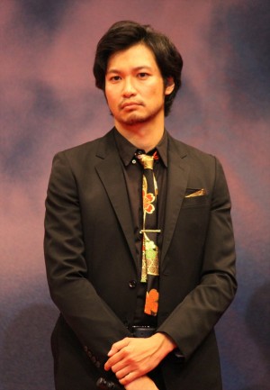 『S －最後の警官－ 奪還 RECOVERY OF OUR FUTURE』完成披露舞台挨拶に登壇した青木崇高