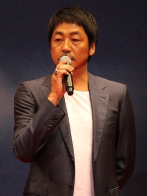 『S －最後の警官－ 奪還 RECOVERY OF OUR FUTURE』完成披露舞台挨拶に登壇した大森南朋