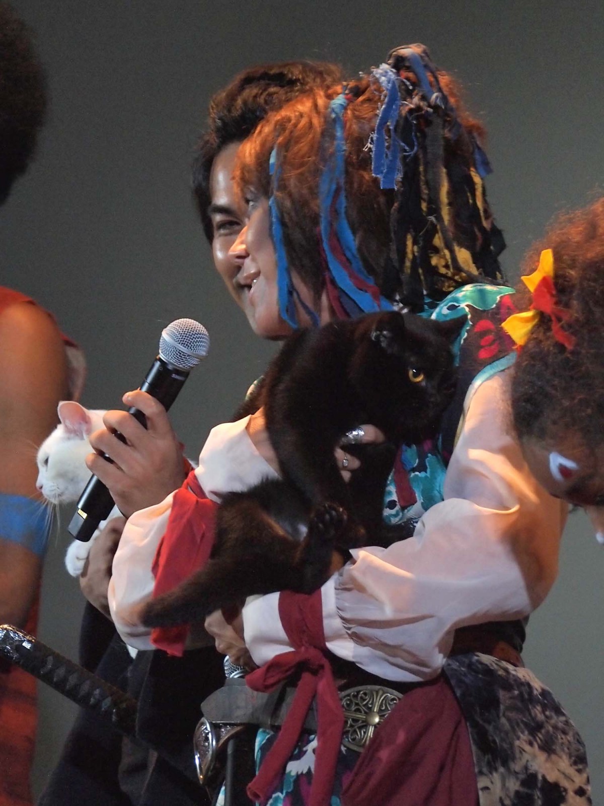 『猫侍』北村一輝、LiLiCoに壁ドン　人気猫・あなごがヤキモチ