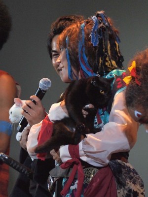 『猫侍 南の島へ行く』完成披露イベントに出席したLiLiCo