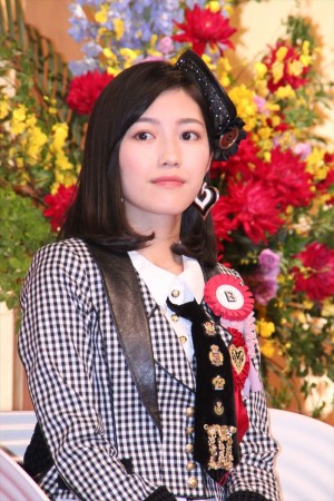 『あさが来た』主題歌アーティスト発表会に出席した渡辺麻友