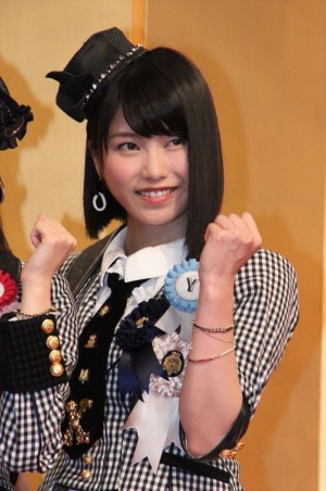 『あさが来た』主題歌アーティスト発表会に出席した横山由衣