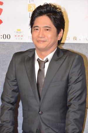 『鬼と呼ばれた男』完成披露試写会に出席した萩原聖人