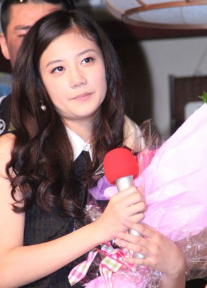 『まれ』クランクアップ取材会に出席した清水富美加