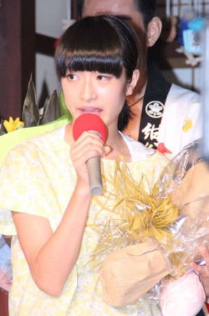 『まれ』クランクアップ取材会に出席した門脇麦