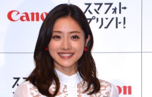 キヤノン「PIXUS」新CM発表会に登壇した石原さとみ